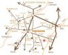 Plan de situation location salles vide Ch&acirc;teau du Repaire en corr&egrave;ze dans le Limousin